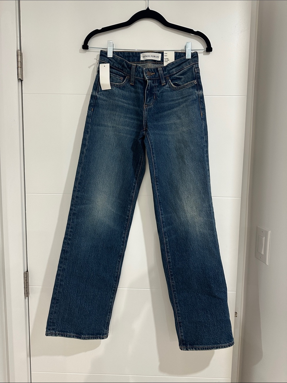 Denim Forum PAM super lo wide Women's jeans vintage dark blue